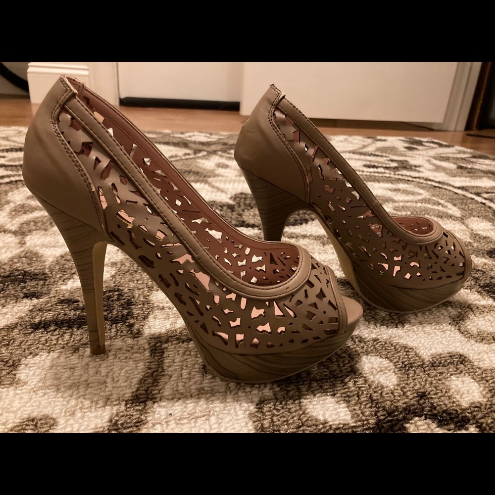 Privileged Tan Nude high heels